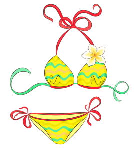 a stringy bikini
